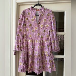 Oliphant long sleeve Haveli Rose dress, XS